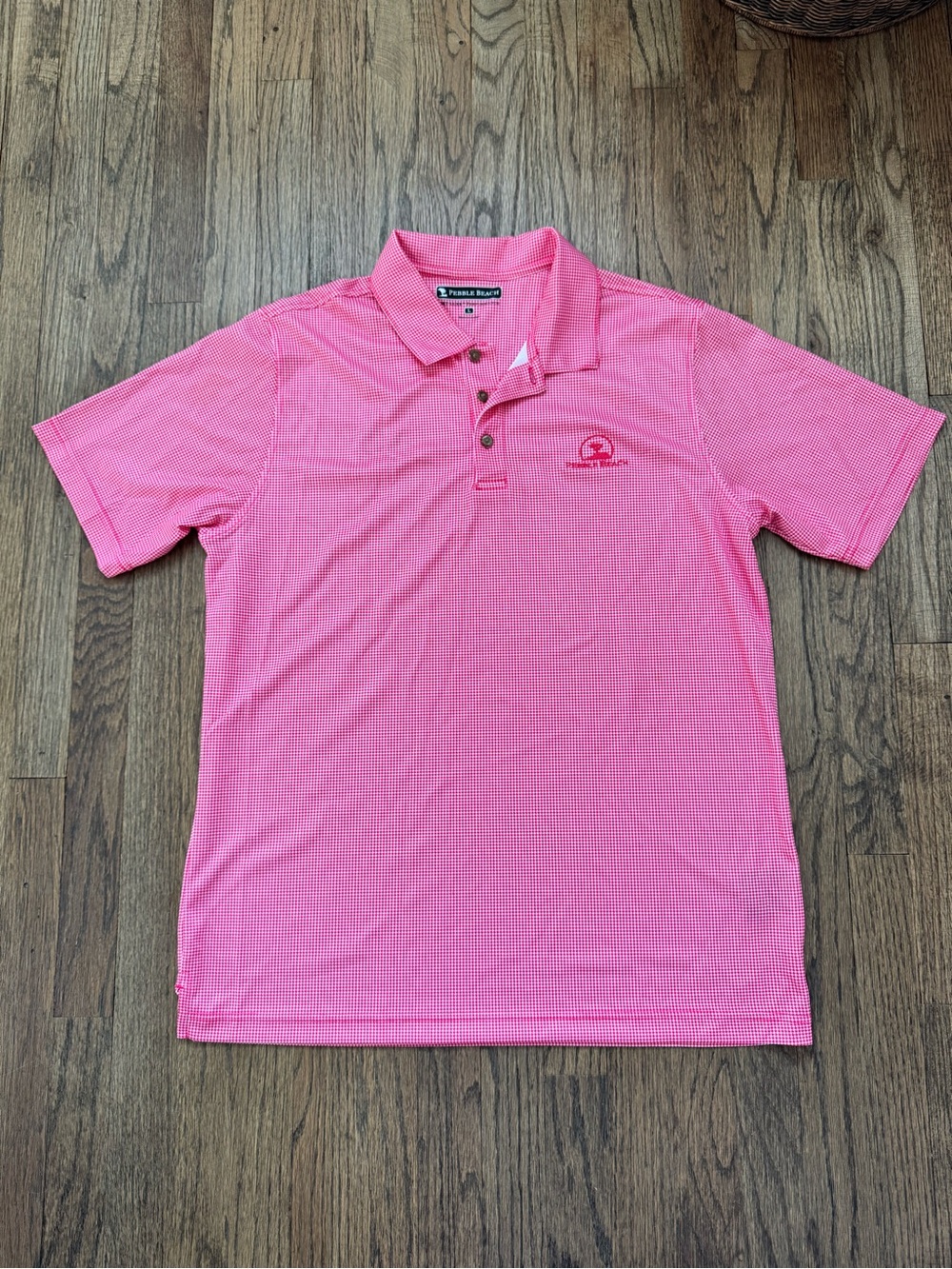 Pebble Beach Men’s Pink Performance Polo